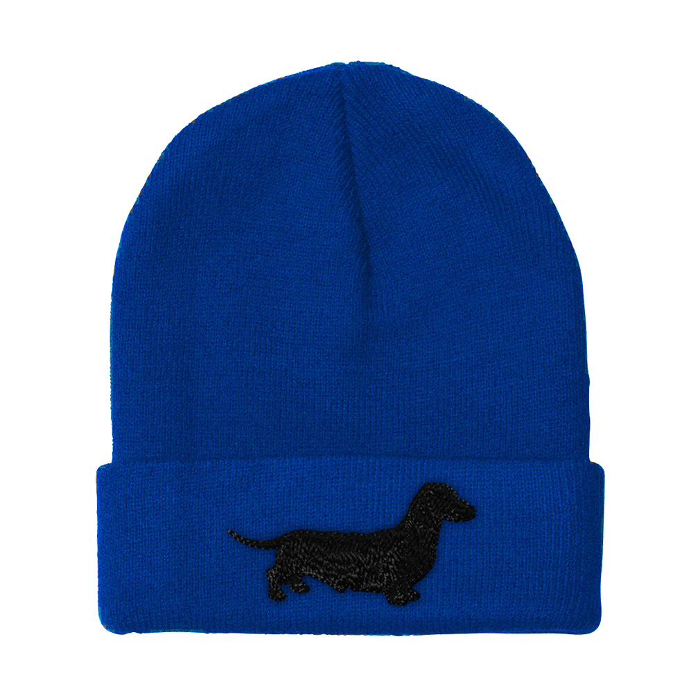 Beanies for Men Dachshund Black Embroidery Winter Hats Women Acrylic Skull Cap - Picture 14 of 19