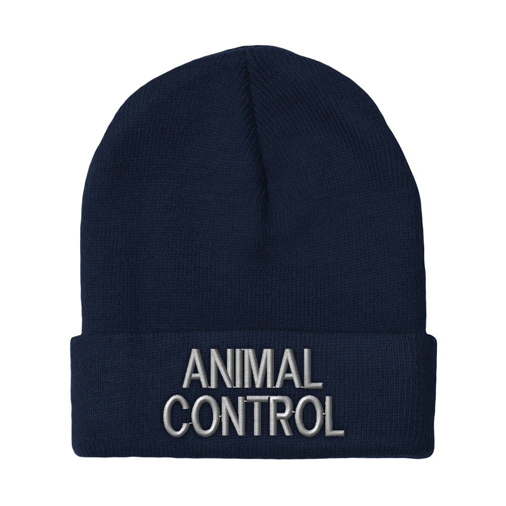 Beanies for Men Animal Control Investigate A Embroidery Humor Acrylic Skull Cap - Picture 10 of 19