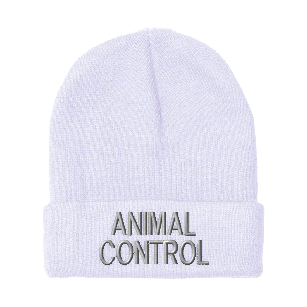 Beanies for Men Animal Control Investigate A Embroidery Humor Acrylic Skull Cap - Picture 18 of 19