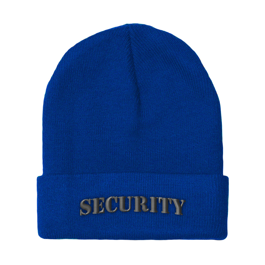 Beanies for Men Security Grey Embroidery Winter Hats Women Acrylic Skull Cap - Picture 14 of 19
