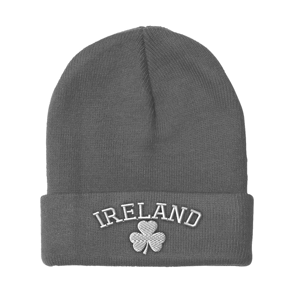Men Women Vintage Irish Shamrock Soft Skull Beanie Cap Men Women Vintage Irish Shamrock Soft Skull Beanie Cap