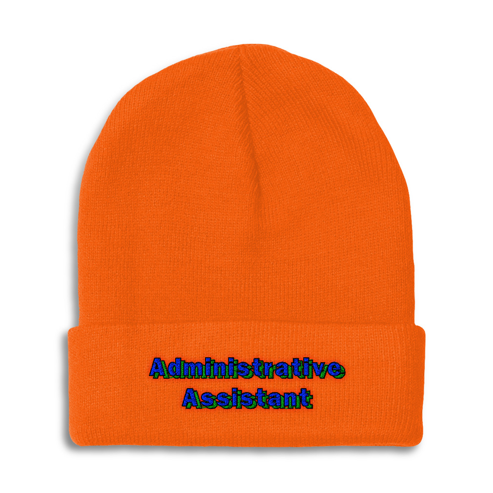 Beanies for Men Administrative Assistant Winter Hats for Women Acrylic