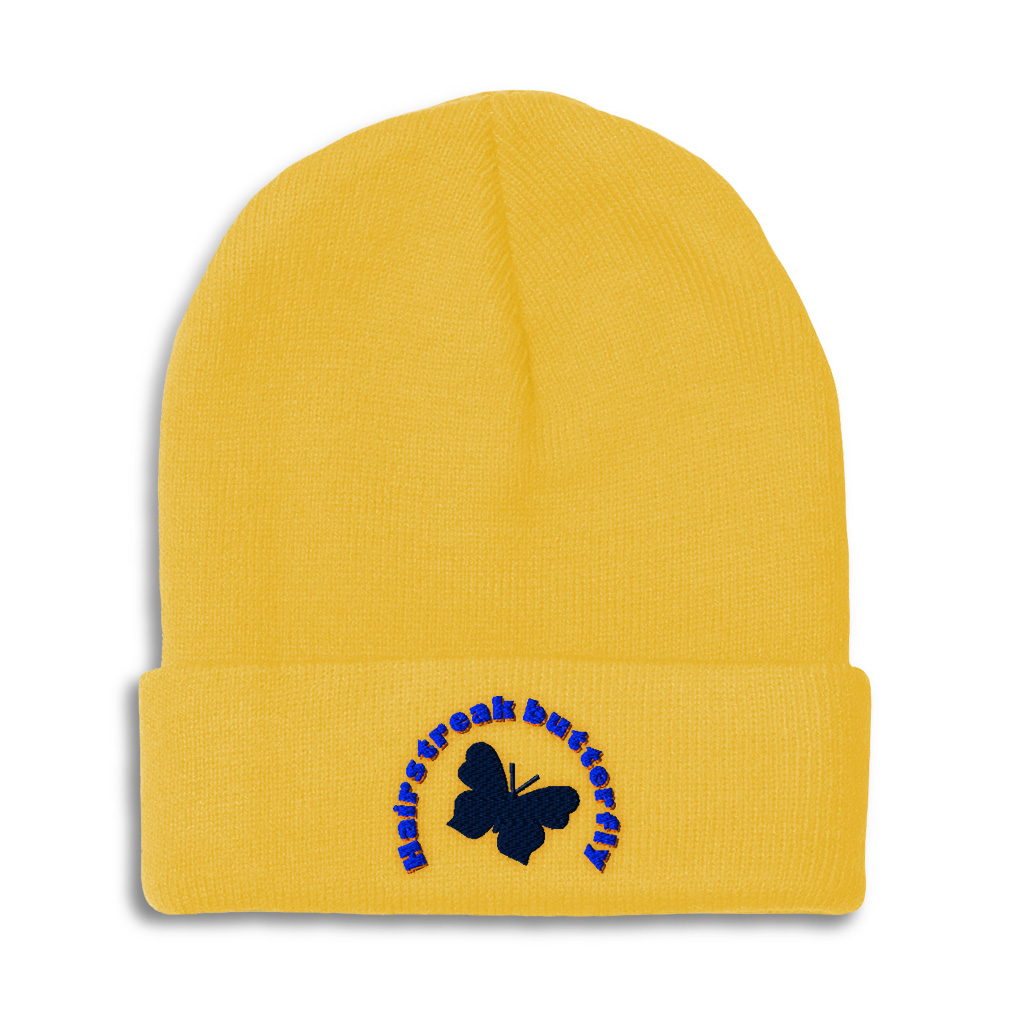 Beanies for Men Hairstreak Butterfly Winter Hats for Women Acrylic Skull Cap - Picture 26 of 43