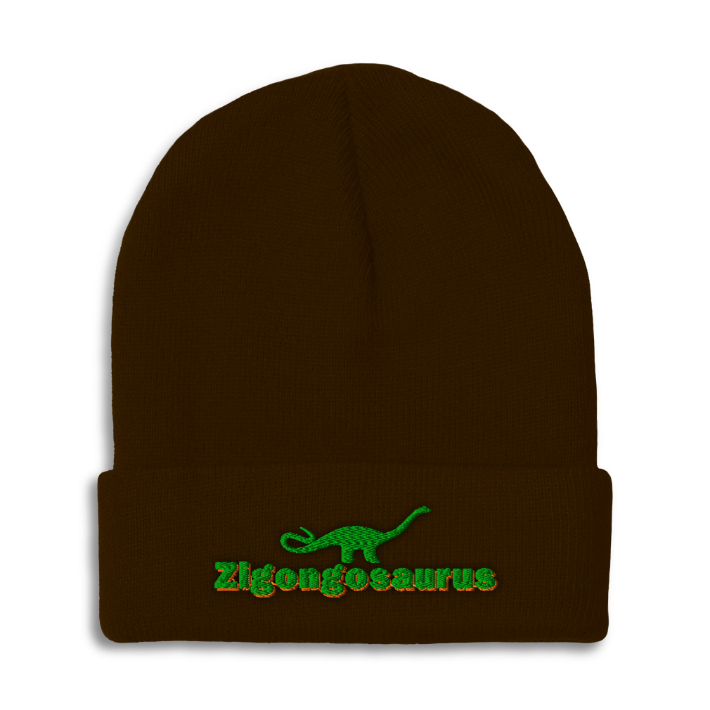 Beanies for Men Zigongosaurus Winter Hats for Women Acrylic