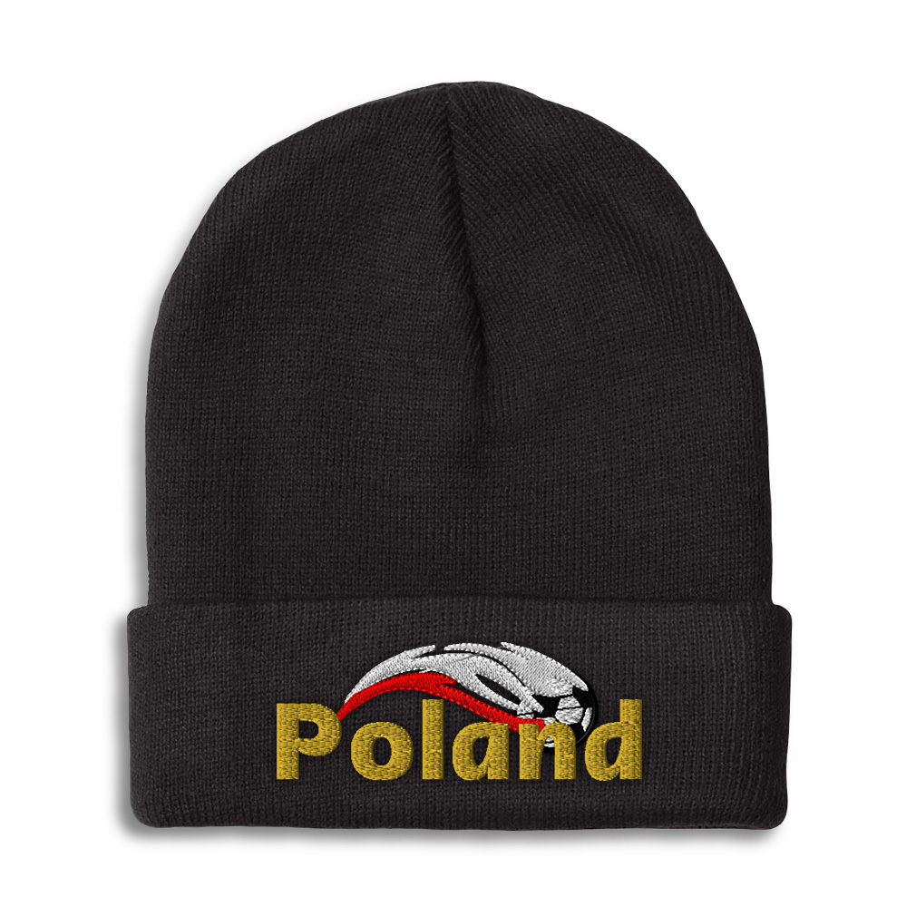 Beanies for Men Poland Soccer World Cup Winter Hats for Women Acrylic