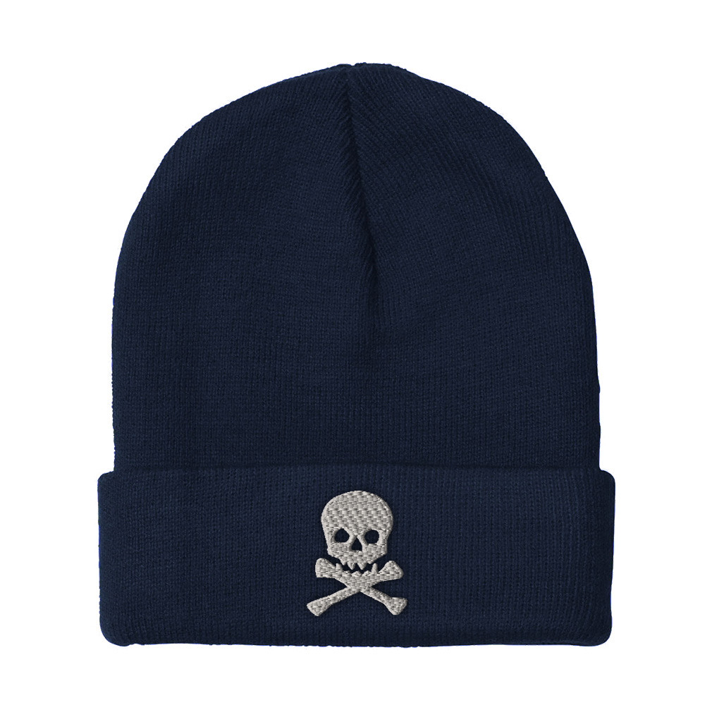 Beanies for Men Skull A Embroidery Winter Hats Women Acrylic Cap 1 Size - Picture 10 of 19