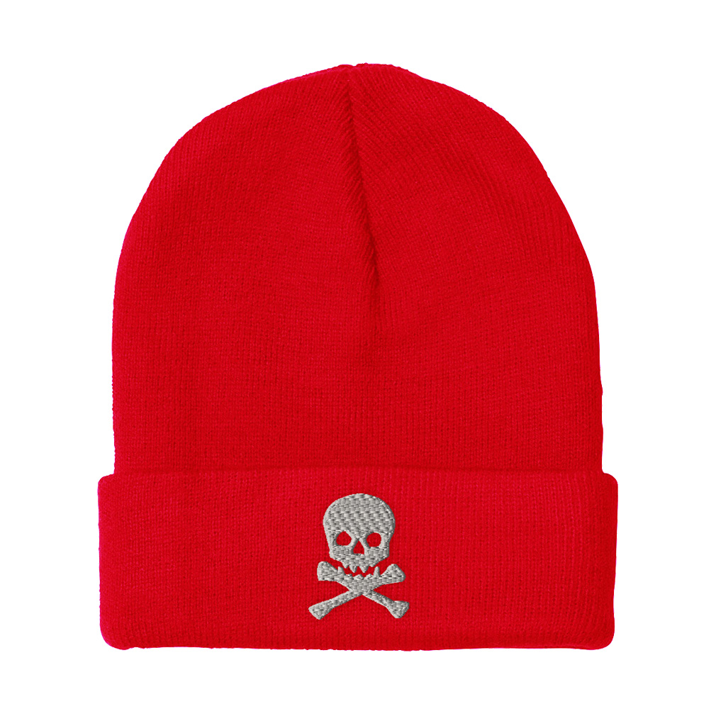 Beanies for Men Skull A Embroidery Winter Hats Women Acrylic Cap 1 Size - Picture 12 of 19