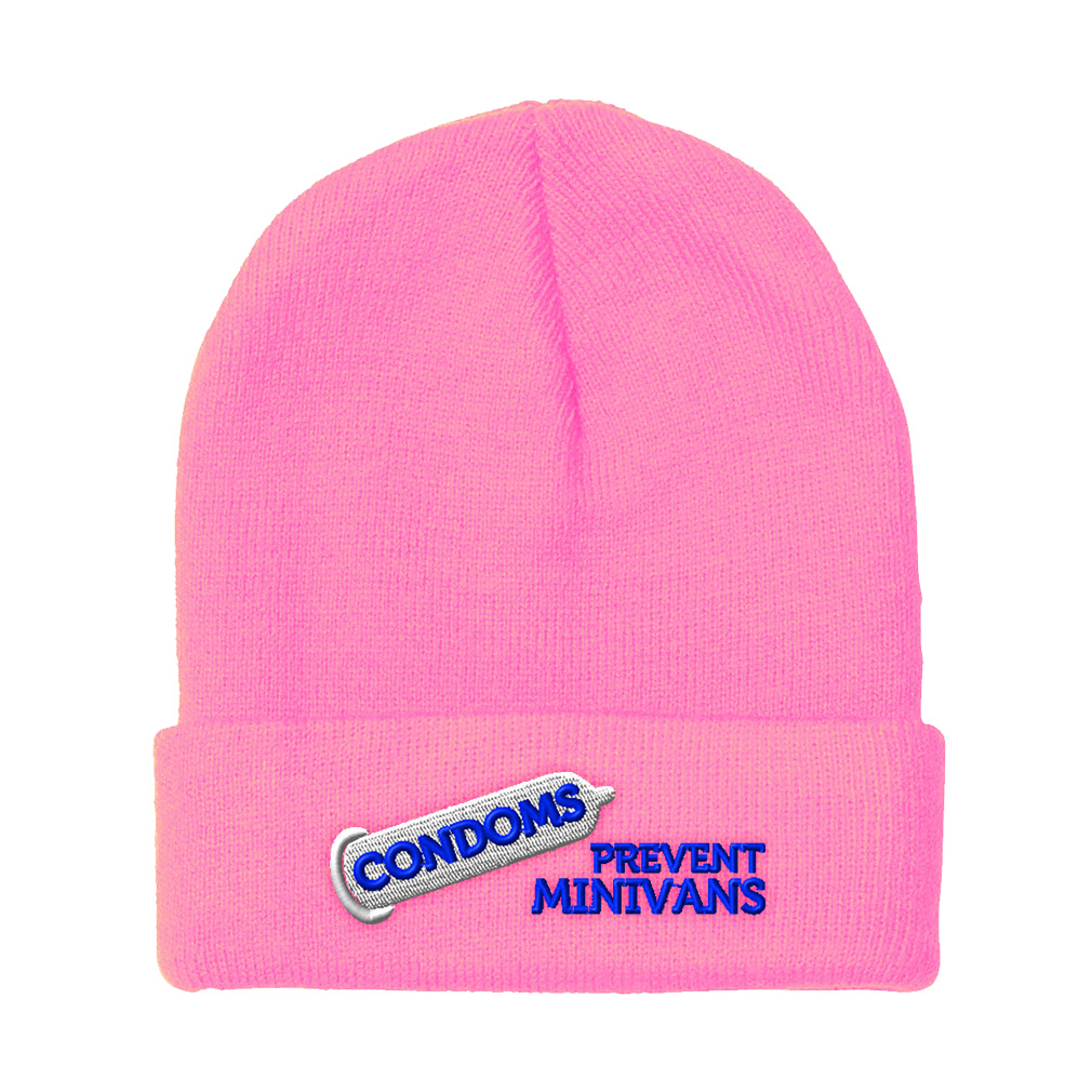 Beanies for Men Condoms Prevent Minivans Embroidery Winter