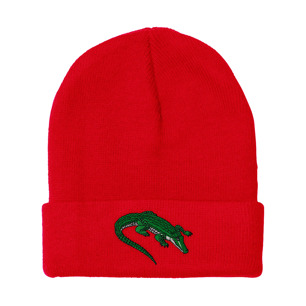 Beanies for Men Crocodile A Embroidery Winter Hats Women Acrylic Skull Cap - Picture 12 of 19