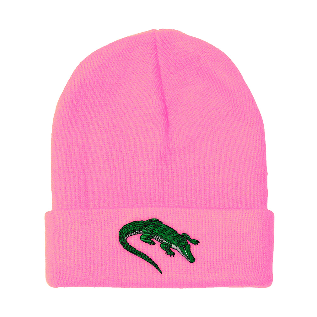 Beanies for Men Crocodile A Embroidery Winter Hats Women Acrylic Skull Cap - Picture 16 of 19