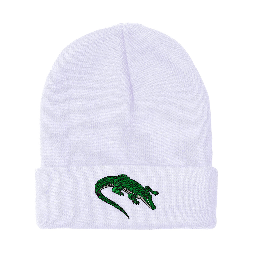 Beanies for Men Crocodile A Embroidery Winter Hats Women Acrylic Skull Cap - Picture 18 of 19