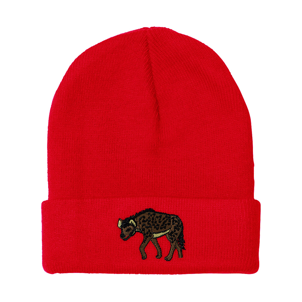 Beanies for Men Hyena Embroidery Winter Hats Women Acrylic Skull Cap 1 Size - Picture 12 of 19