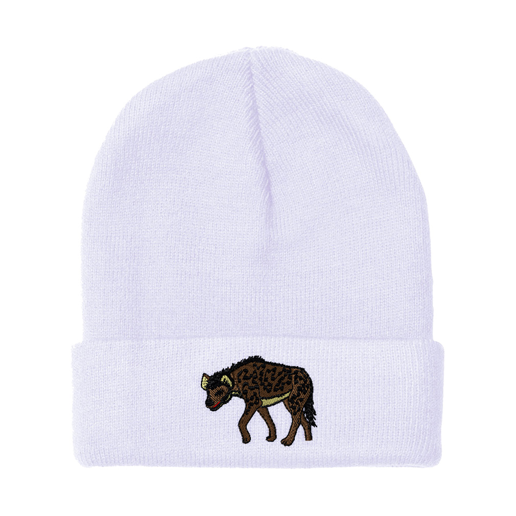 Beanies for Men Hyena Embroidery Winter Hats Women Acrylic Skull Cap 1 Size - Picture 18 of 19