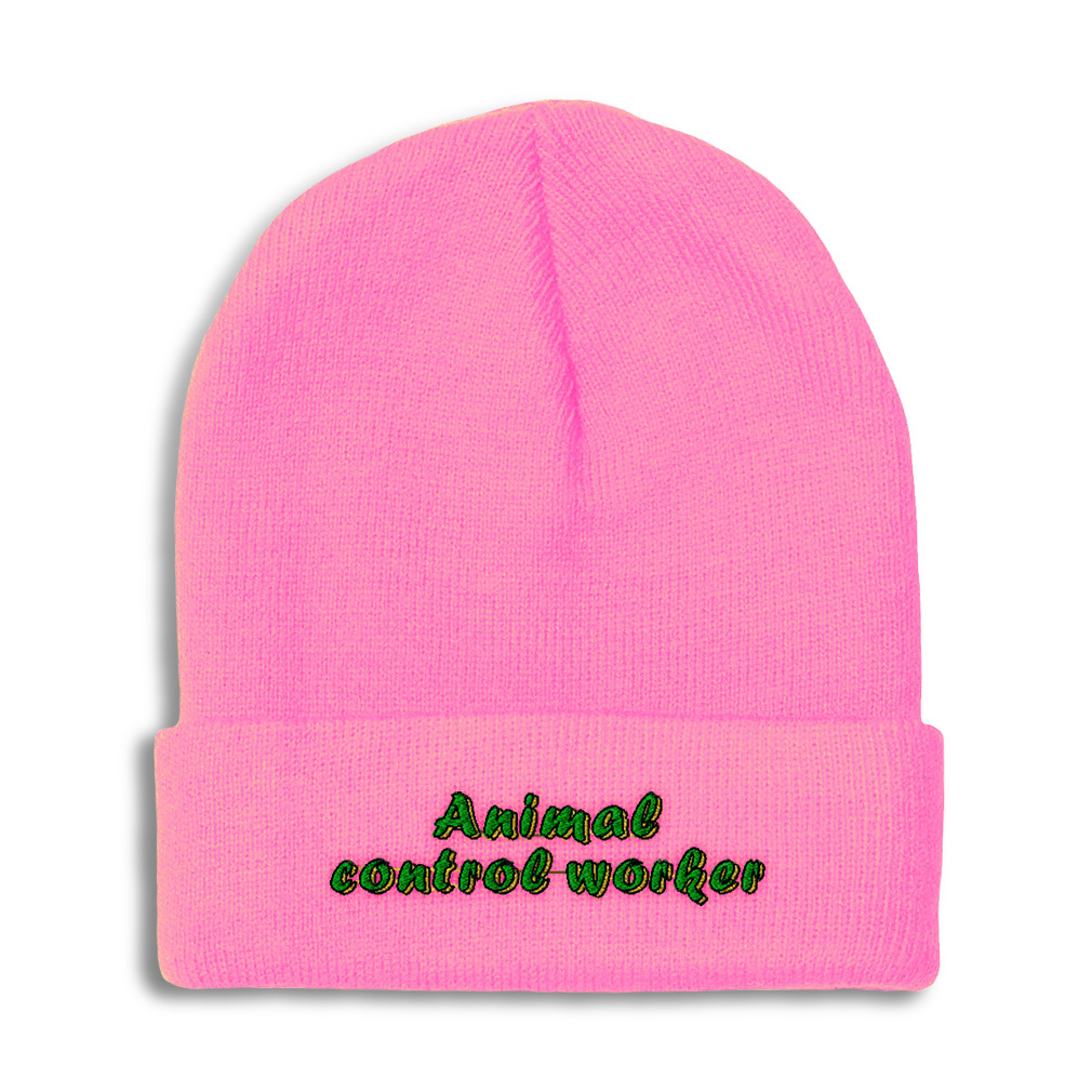 Beanies for Men Animal Control Worker Winter Hats for Women Acrylic ...