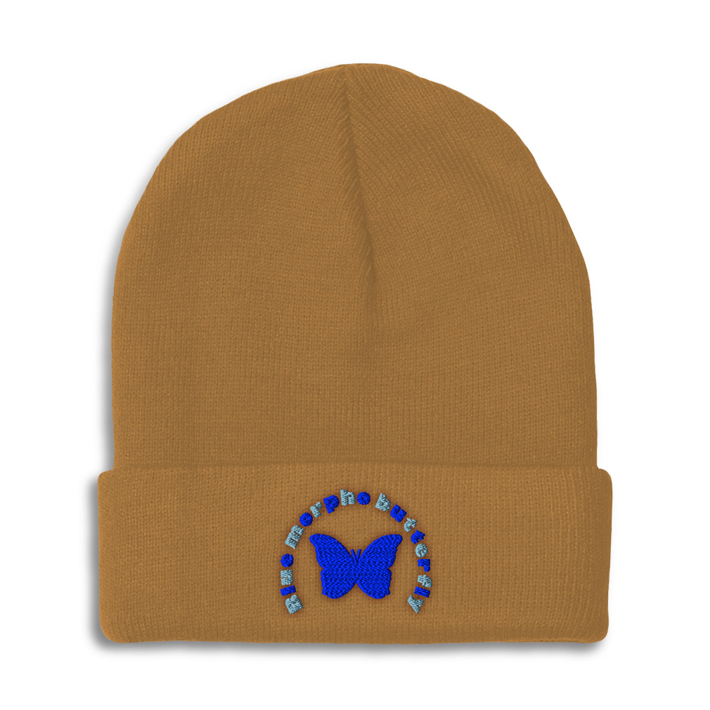 Beanies for Men Blue Morpho Butterfly Winter Hats for Women Acrylic ...